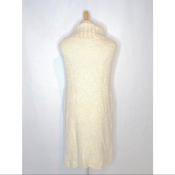 Free People Cream Open Knit Sleeveless Sweater xs - Picture 4 of 8